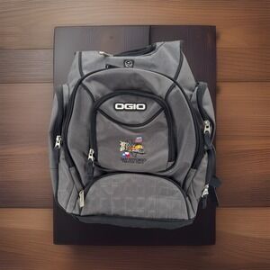Ogio Grey Metro Laptop Backpack Union Pacific RR San Antonio Unit logo 8 Pockets